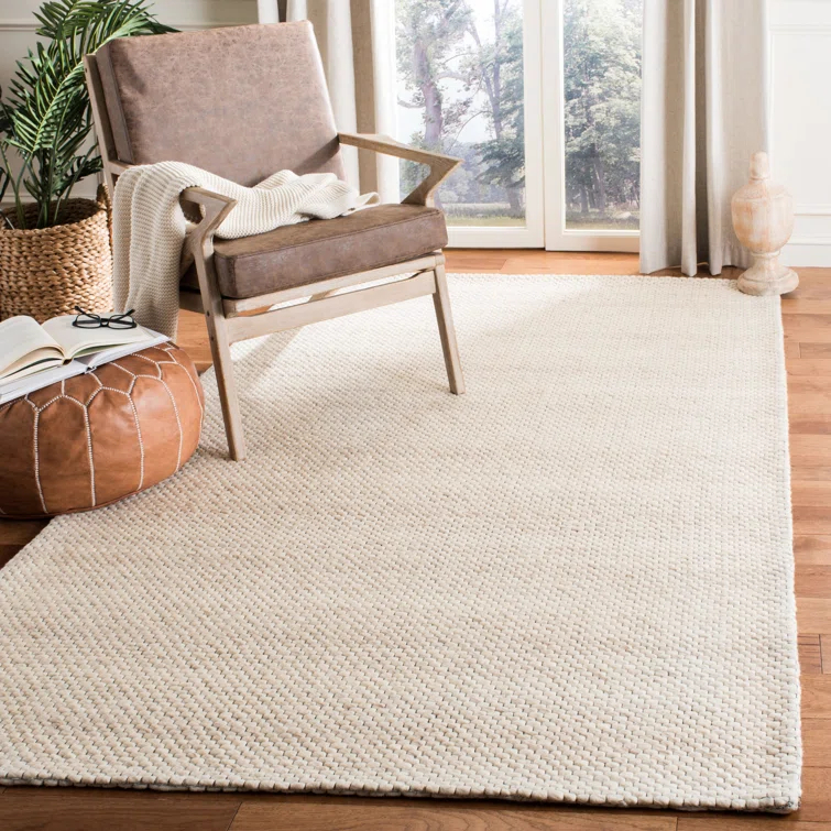 Jared Handmade Beige/Brown Rug
