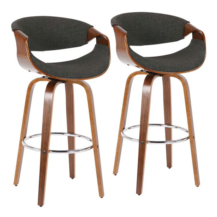 Lariah Swivel Upholstered Counter Stool