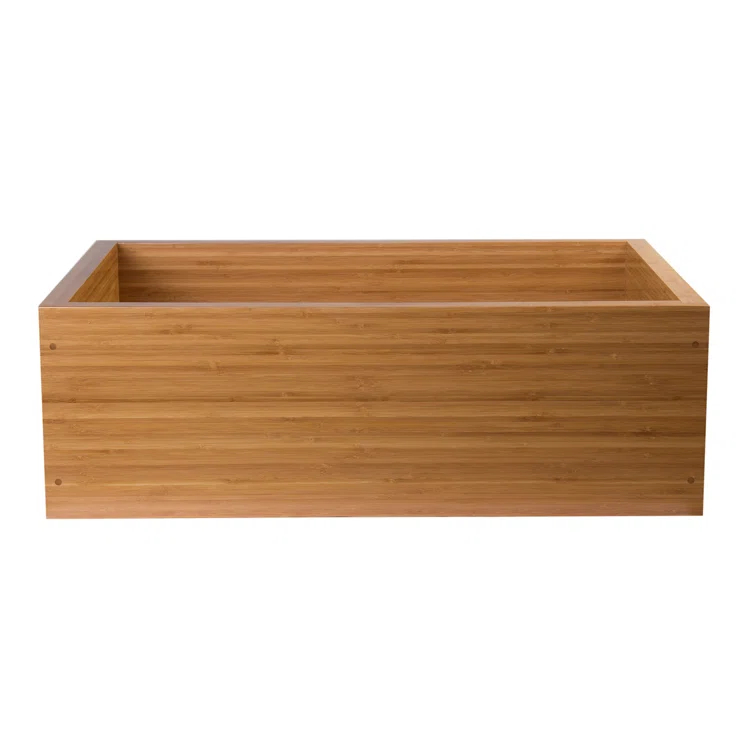 30'' L Farmhouse / Apron Single Bowl Bamboo Kitchen Sink