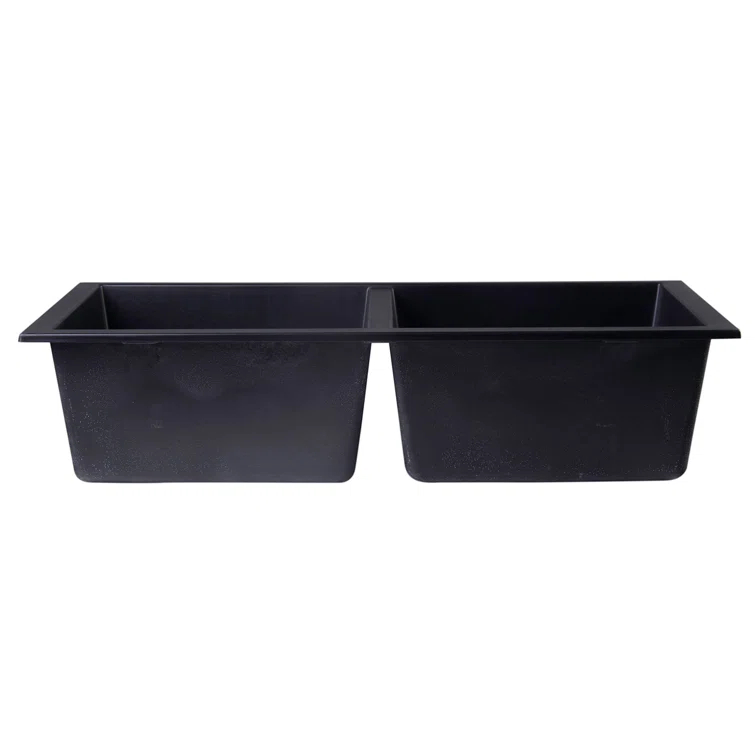 34'' L Double Bowl Granite Kitchen Sink