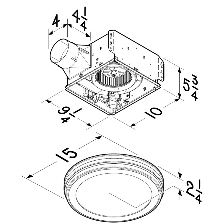 80 CFM Energy Star Certified Bathroom Fan