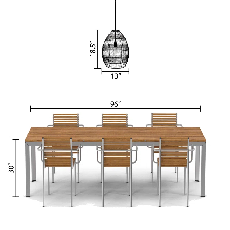 Neddie Single Light Metal Dimmable Pendant