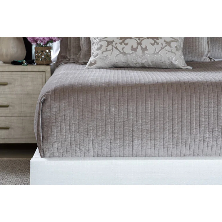 Lili Alessandra Aria Modern & Contemporary Velvet Coverlet