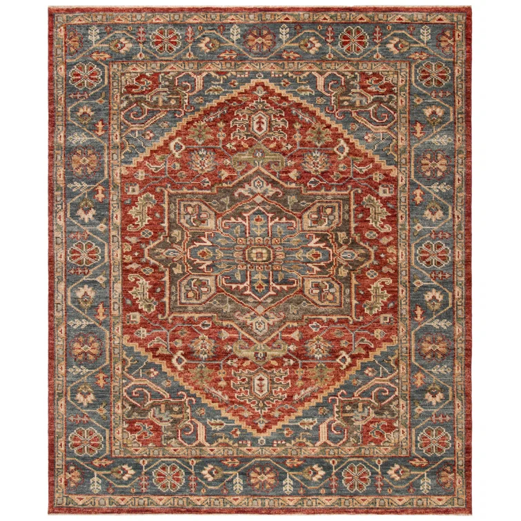 Samarkand 121 Area Rug In Red / Blue