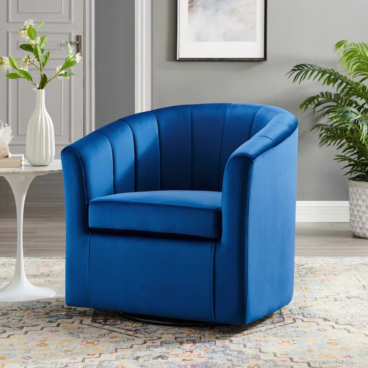 Modway Prospect Performance Velvet Swivel Armchair