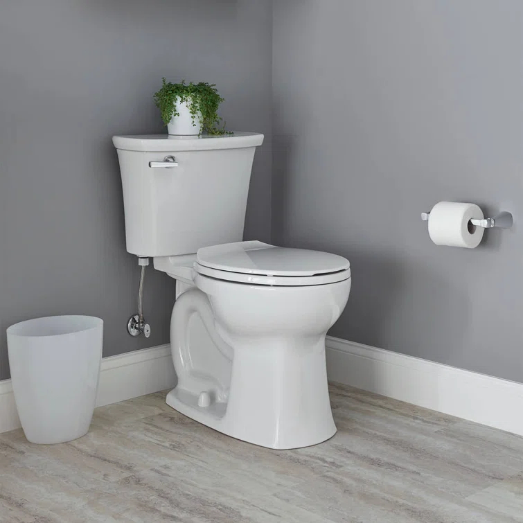 American Standard Edgemere 1.28 Gallons GPF Round Comfort Height Floor Mounted Kit (Seat Not Included)