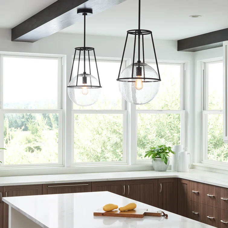 Atlas 1 - Light Aged Iron Single Pendant