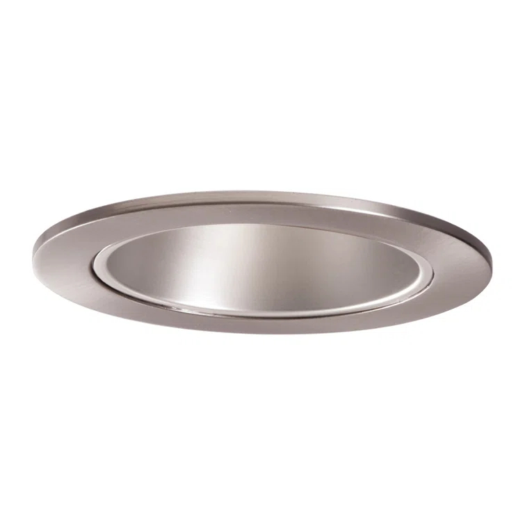 Halo 4'' Satin Nickel Baffle Recessed Trim