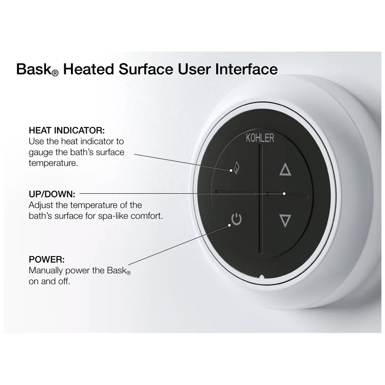 Archer® 60-in X 32-in Drop-in Heated Bubblemassage Air Bath with Bask Heated Surface