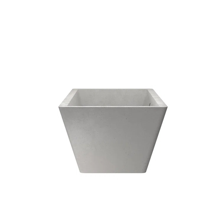 NativeStone 66" x 34" Freestanding Soaking Cement Bathtub