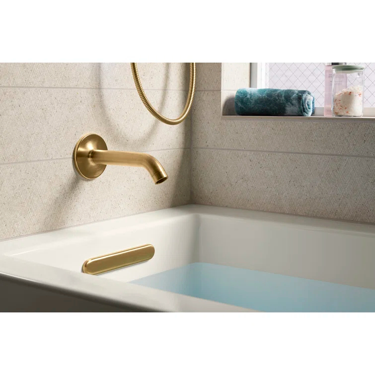 Underscore 60" x 30" Rectangular Alcove Soaking Bathtub with Integral Apron
