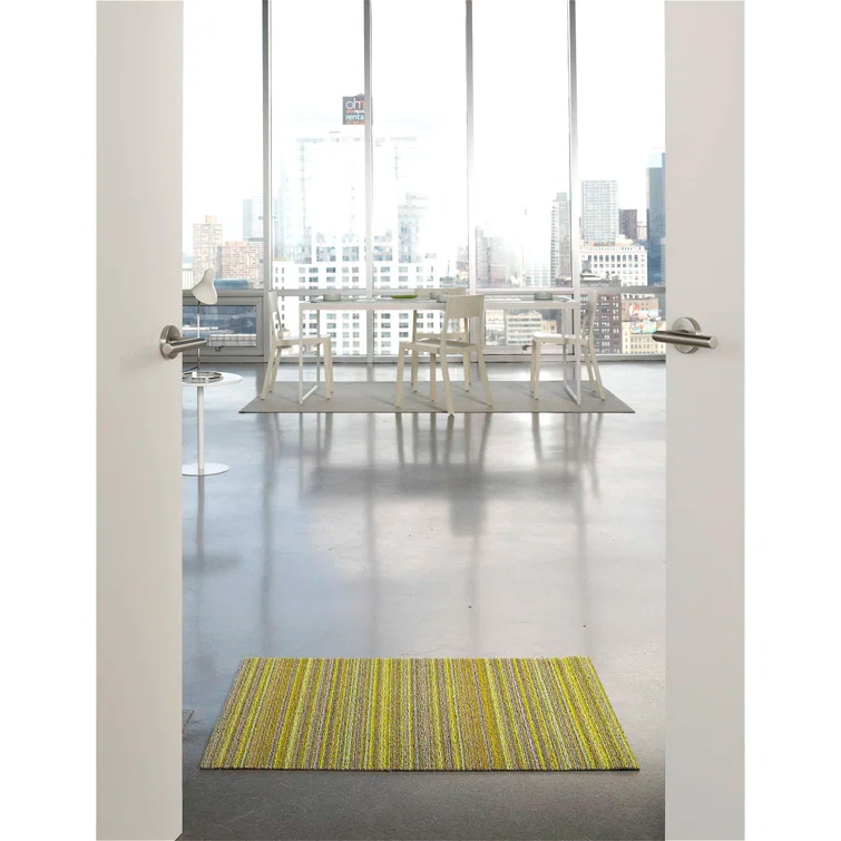 Chilewich Easy Care Skinny Stripe Shag Doormat