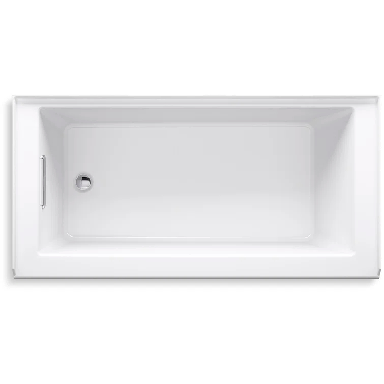 Underscore 60" x 30" Rectangular Alcove Soaking Bathtub with Integral Apron