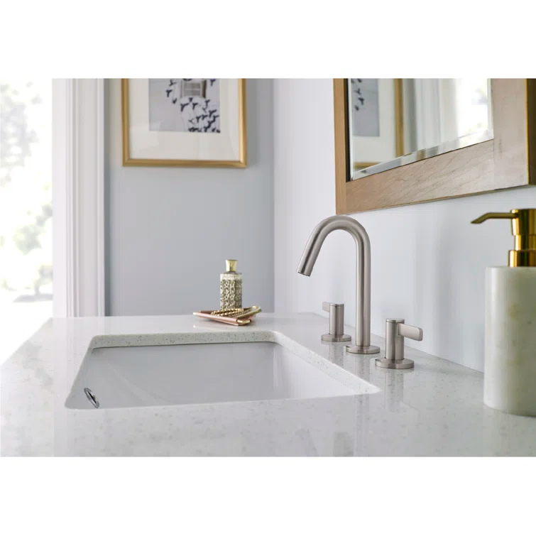 Amalfi Widespread Bathroom Faucet with Drain Assembly