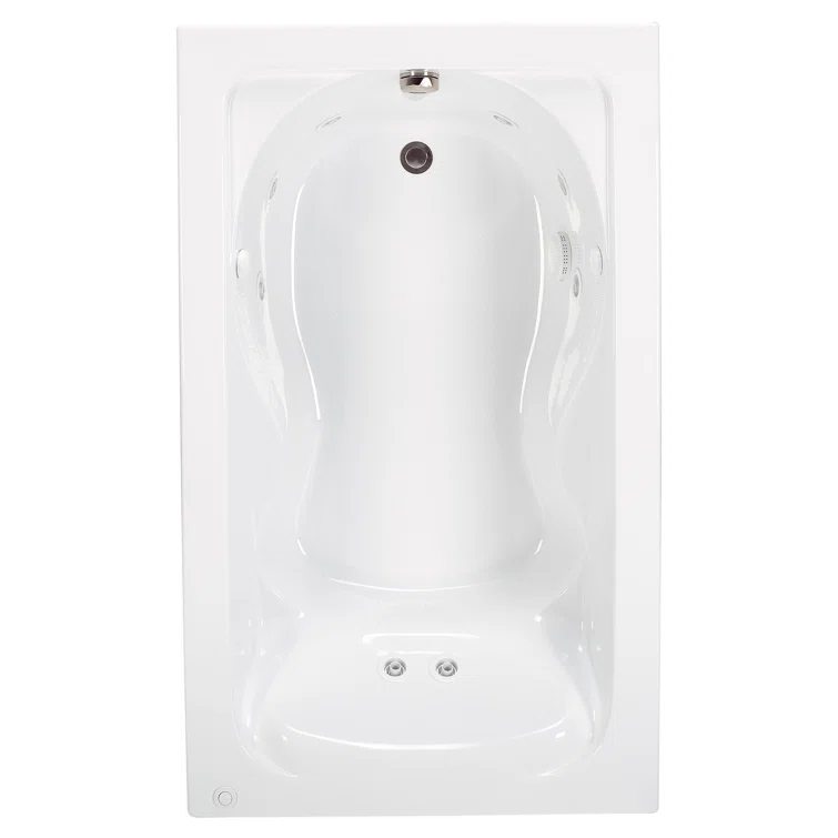 Cadet 72'' x 42'' Freestanding Whirlpool Bathtub