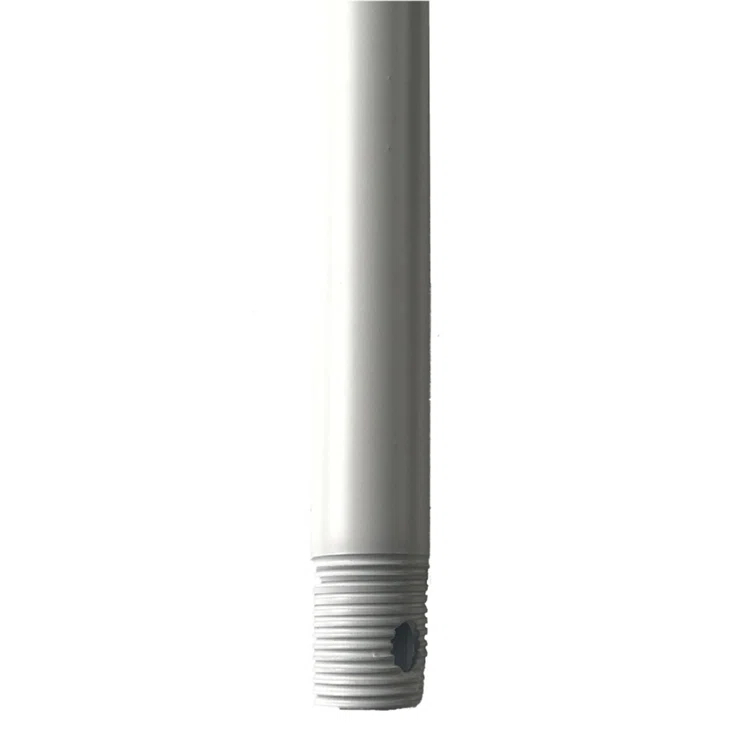 48-Inch Matte White Steel Ceiling Fan Downrod