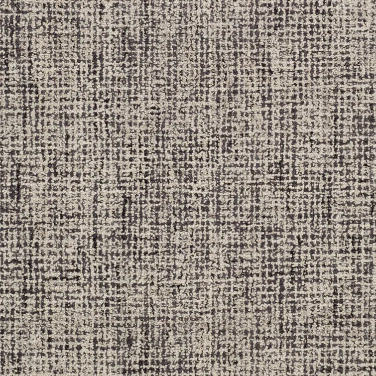 Hand-Tufted Blue and Gray Wool Rectangular Rug