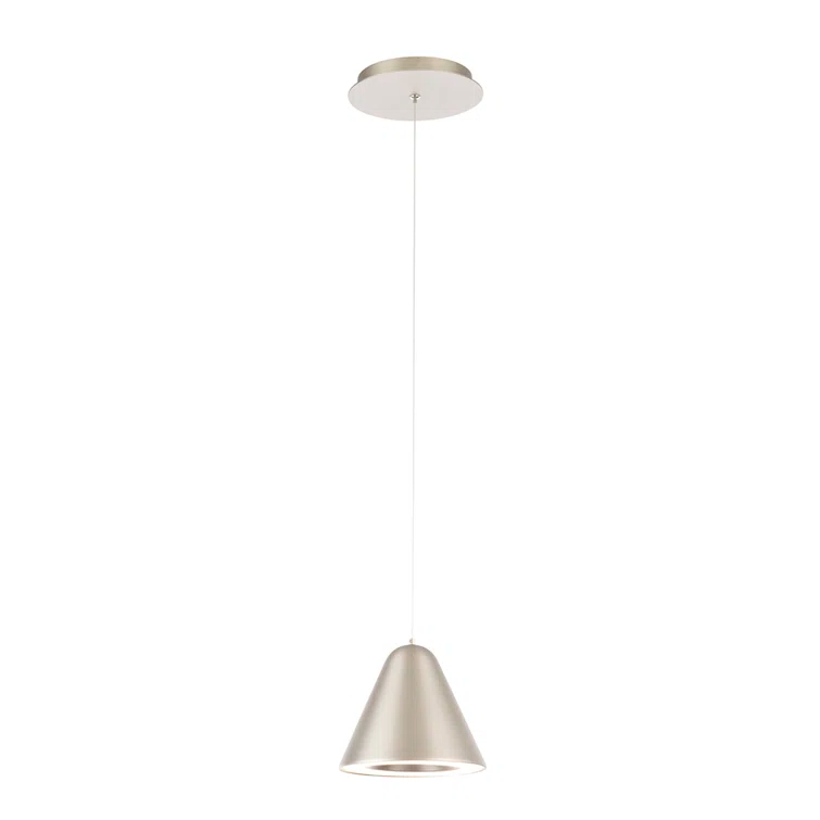 Satin Nickel Mini LED Pendant Light