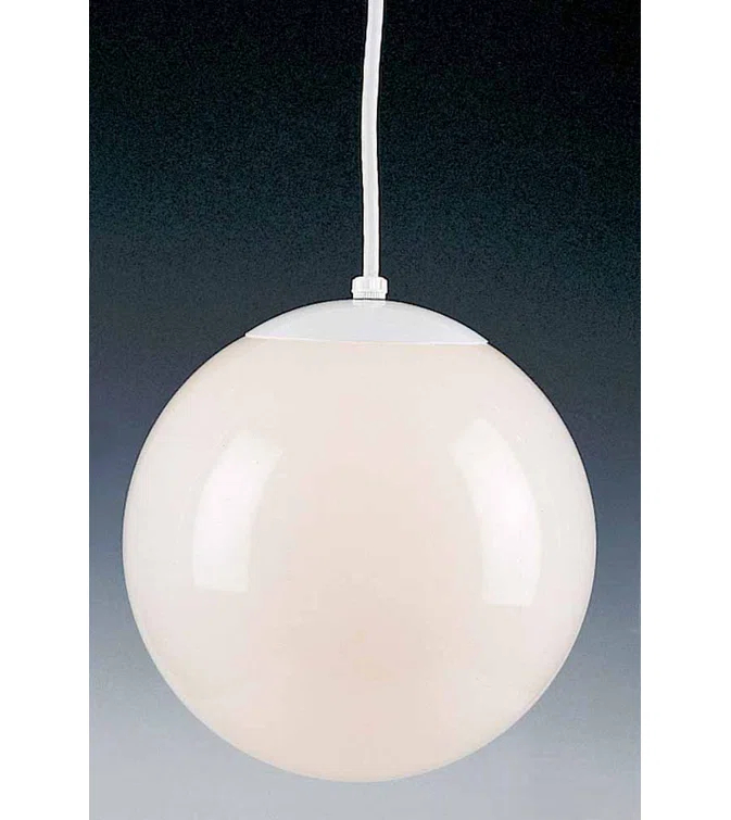 Volume Lighting 1-Light Globe Pendant with White Opal Glass