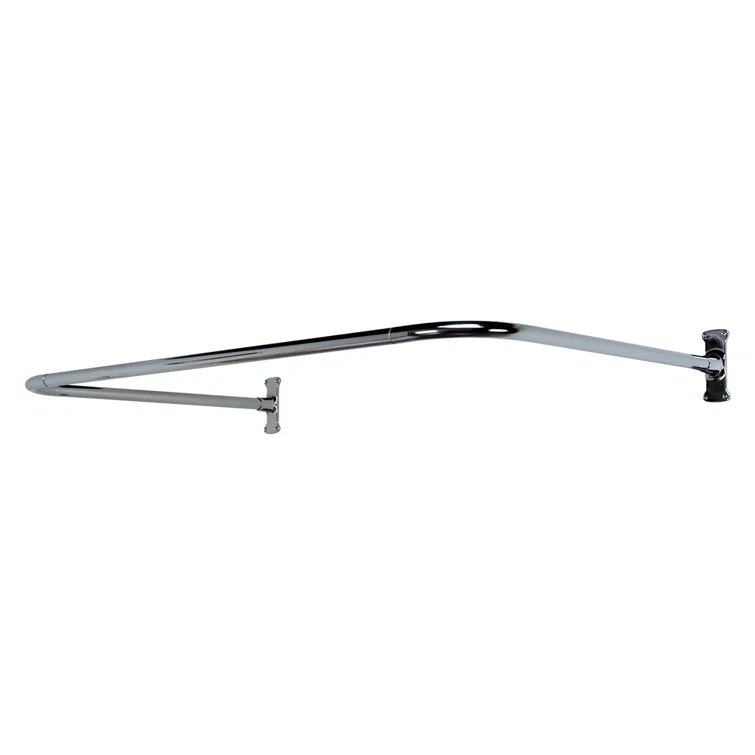 Adjustable Curved Fixed Shower Curtain Rod