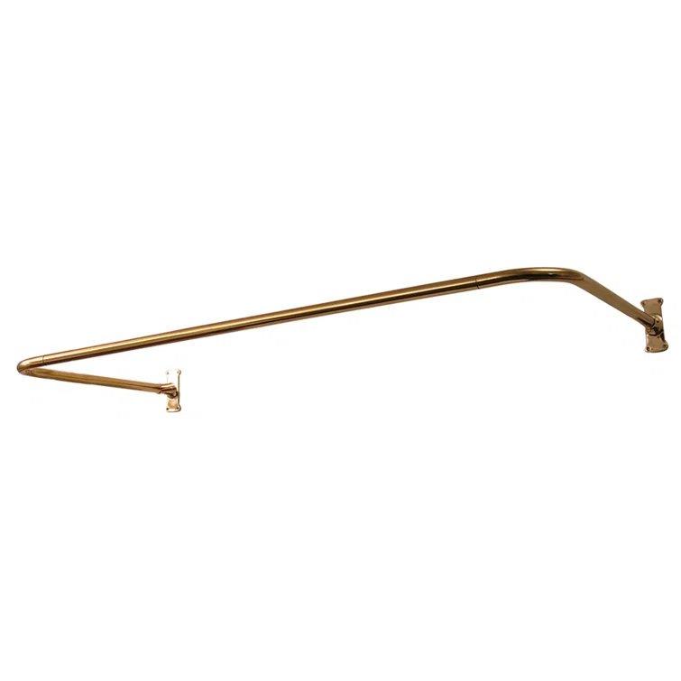 Adjustable Curved Fixed Shower Curtain Rod