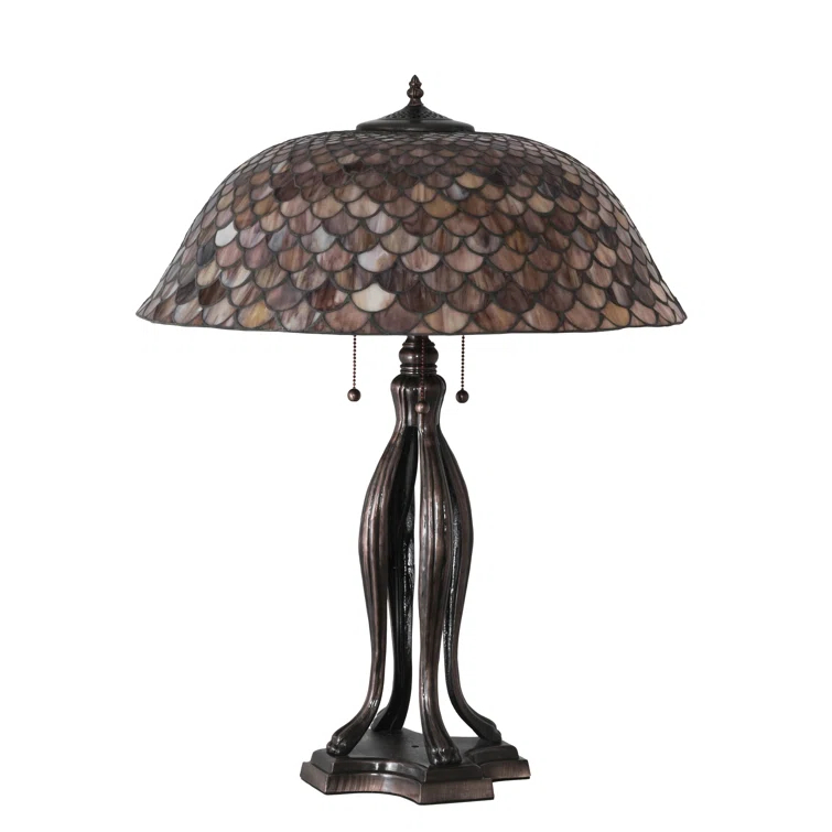 Meyda Lighting Meyda Tiffany & Stained Glass Metal Table Lamp