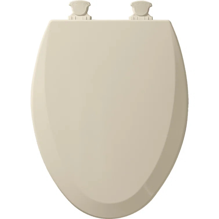 Bemis 1500EC Toilet Seat with Easy Clean & Change Hinges, Durable Wood