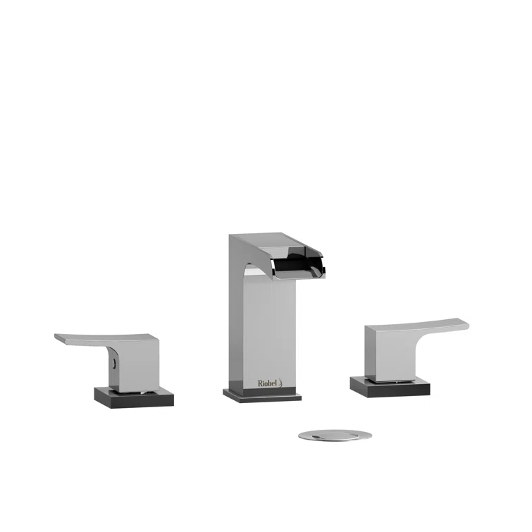 Riobel ZOOP08C Zendo™ Widespread Bathroom Faucet with Drain Assembly