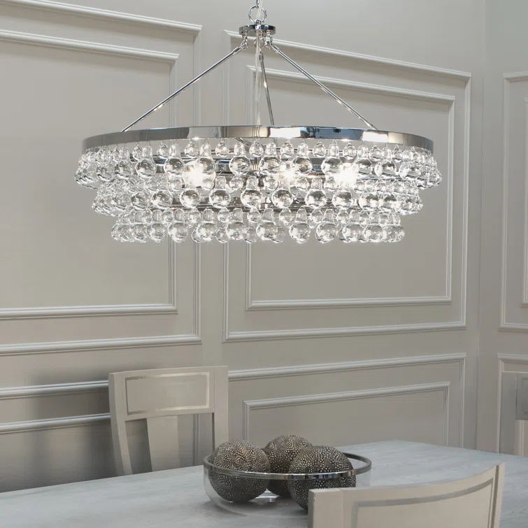 Robert Abbey Bling 6 - Light Dimmable Geometric Chandelier