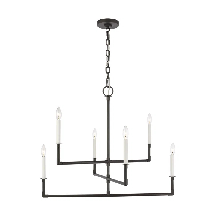 Brayden Studio® Jachin 6 - Light Dimmable Modern Linear Chandelier