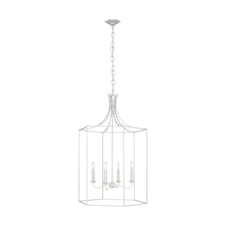 Gloss Cream Indoor/Outdoor Drum Lantern with Bronze Accents