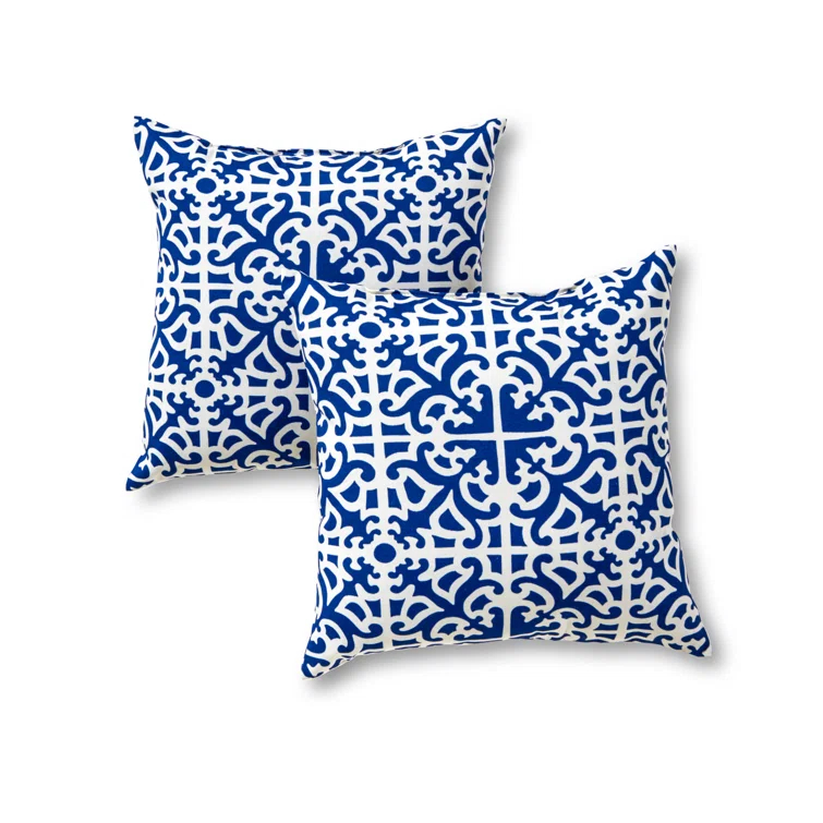 Indoor/Outdoor Reversible Throw Pillow