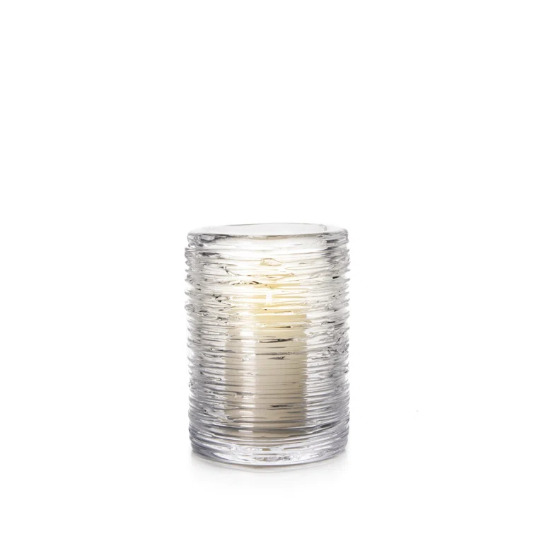 Small Clear Glass Hurricane Candle Holder