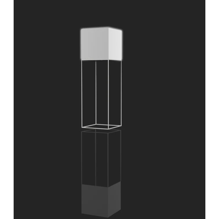 Vela Matte Ice White Plug-In LED Outdoor Floor Lamp
