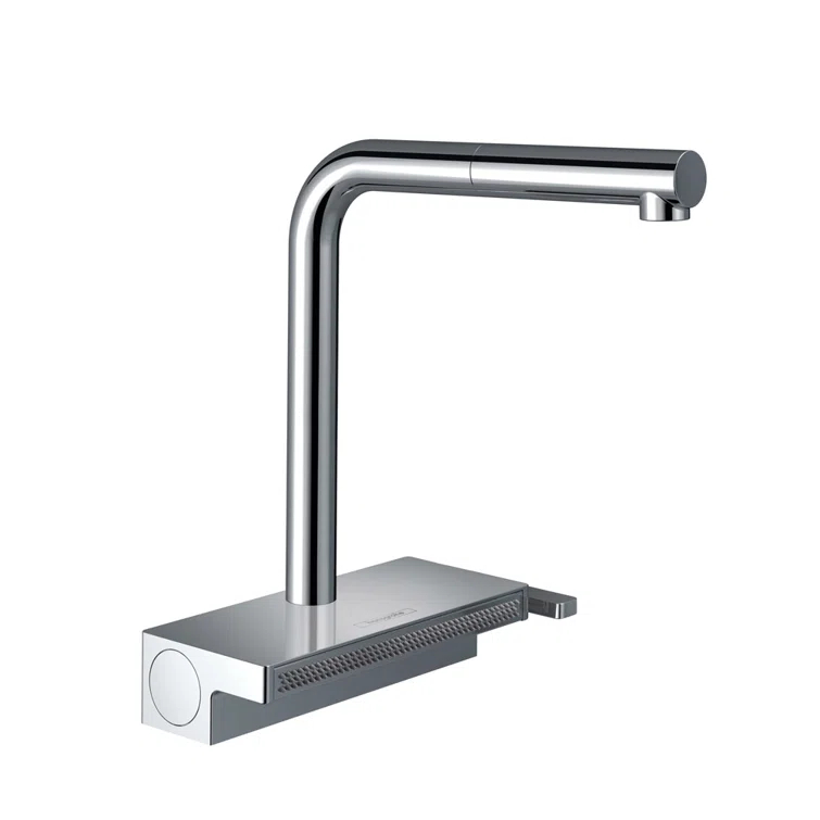 Aquno Select Kitchen Faucet with L-Shape 2-Spray Pull-Out Spout, 1.75