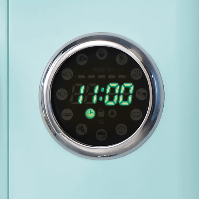 Nostalgia Retro 19" 0.9 cu ft. 800-Watt Countertop Microwave Oven