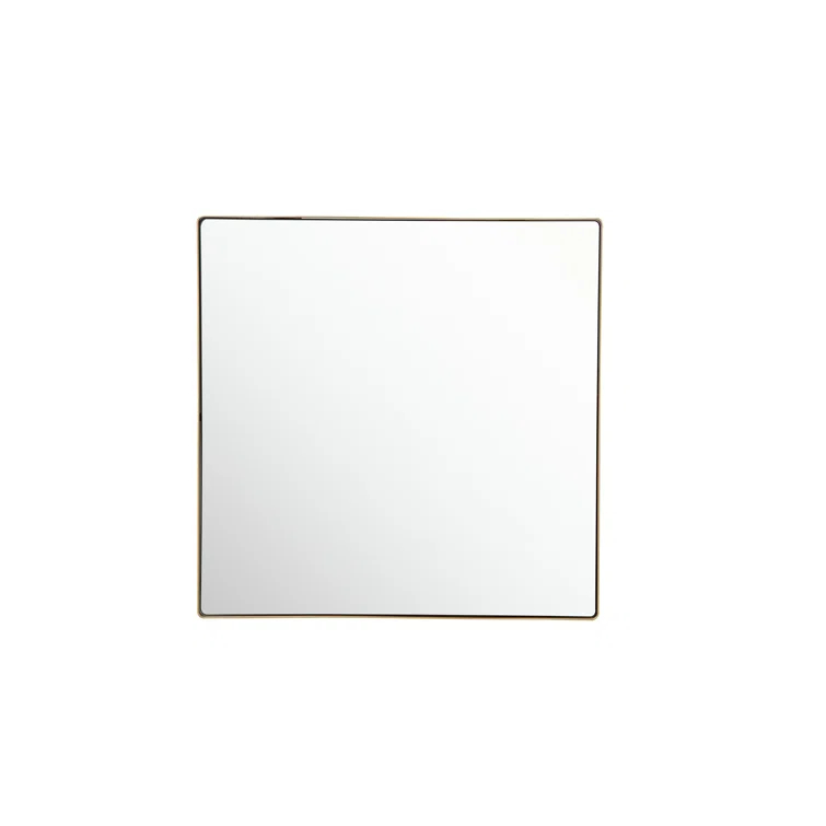 Silerton Metal Square Mirror