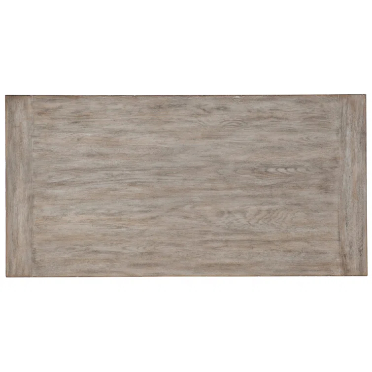 Transitional Gray 60'' Oak Veneer Home Office Desk with Drawer