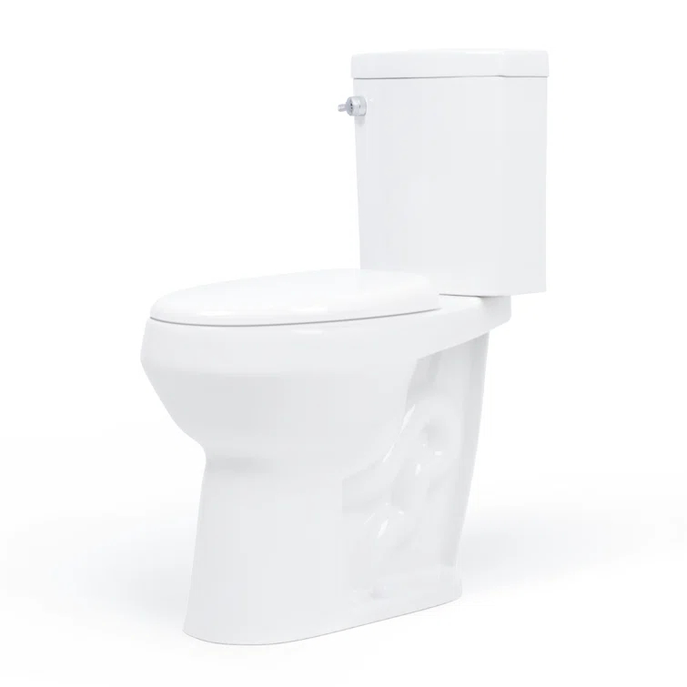 2-Piece 1.28/.09 GPF Dual Flush Elongated 20 in. Extra Tall Toilet in White, Seat Included