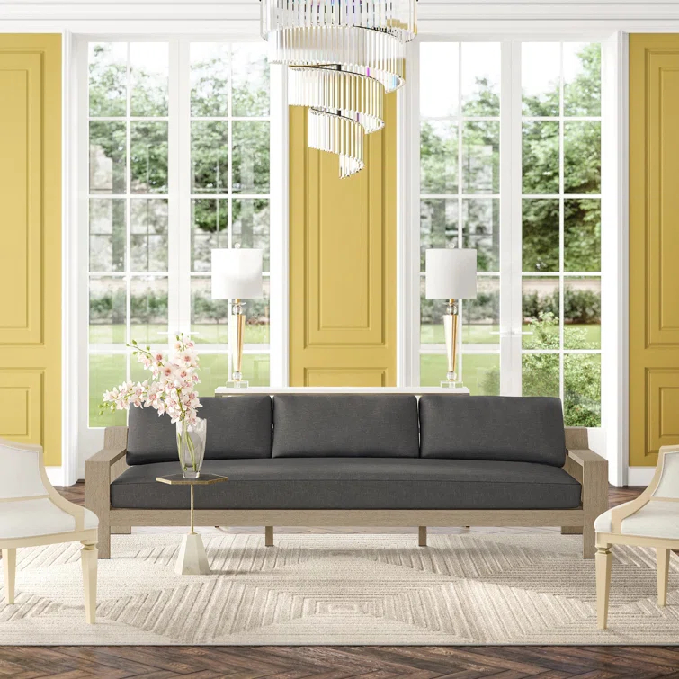 Monterey Gray Teak Two-Seater Outdoor Sofa