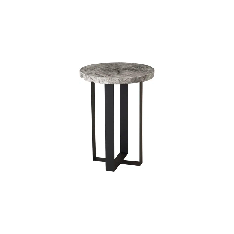 Phillips Collection Chuleta Bar Table on Black Metal Base