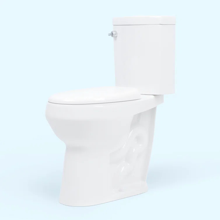 2-Piece 1.28/.09 GPF Dual Flush Elongated 20 in. Extra Tall Toilet in White, Seat Included