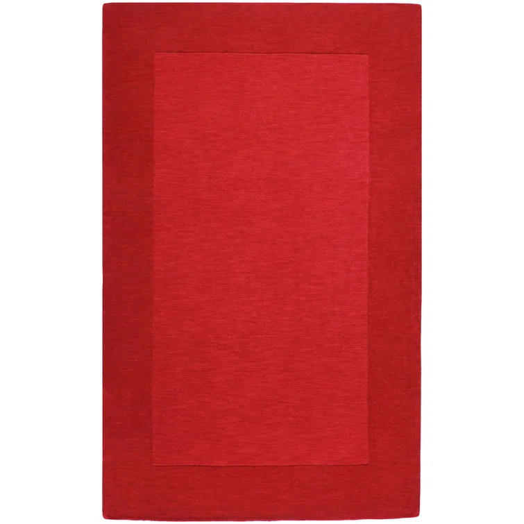 Handmade Mystique Medium Pile Red Wool Area Rug 2' x 3'