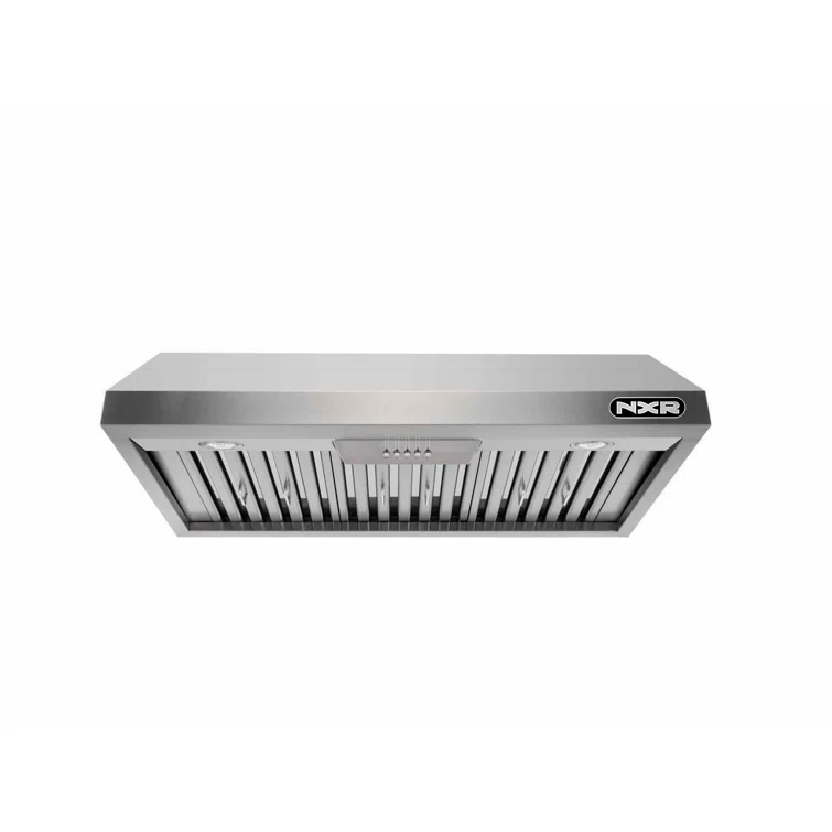 NXR Professional Ranges 30" Stainless Steel 800 CFM Under Cabinet Range Hood with Baffle Filter