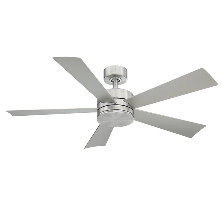 Wynd 5 - Blade Outdoor /Indoor Smart Ceiling Fan with Remote Control and LED Light Kit Included