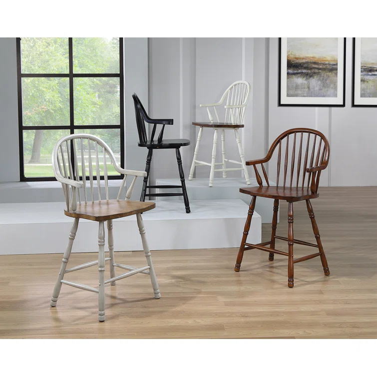 Country Grove Solid Wood Counter Stool