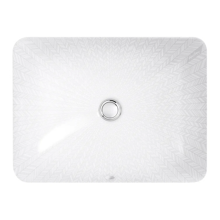 KOHLER Sartorial Herringbone Caxton, ARTIST EDITIONS Rectangle Undermount Bathroom Sink