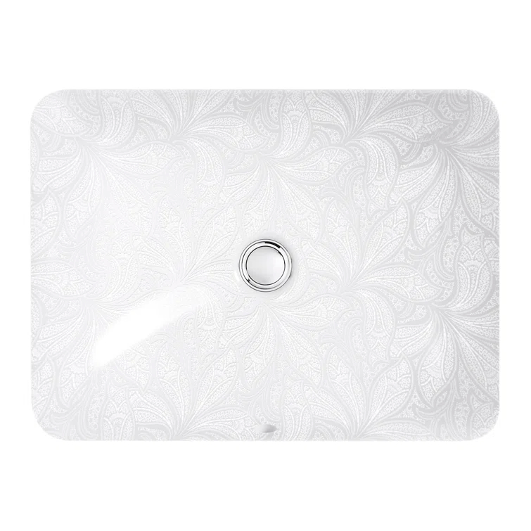 Kohler Sartorial Paisley Caxton, Artist Editions Rectangle Undermount Bathroom Sink