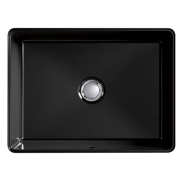 Verticyl 17" Rectangular Under-Mount Bathroom Sink with Overflow Drain