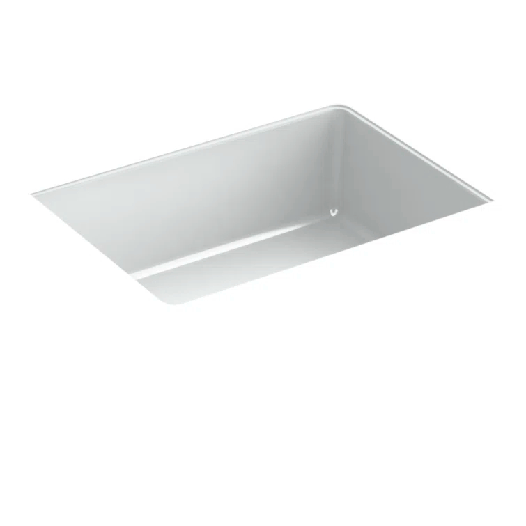 Verticyl 17" Rectangular Under-Mount Bathroom Sink with Overflow Drain